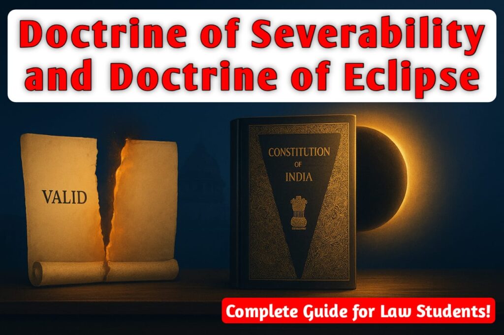 Doctrine of Severability and Eclipse Explained: A Complete Guide for Law Students and Aspirants