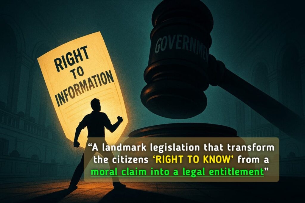 Right to Information Act 2005 and the 2019 Amendment